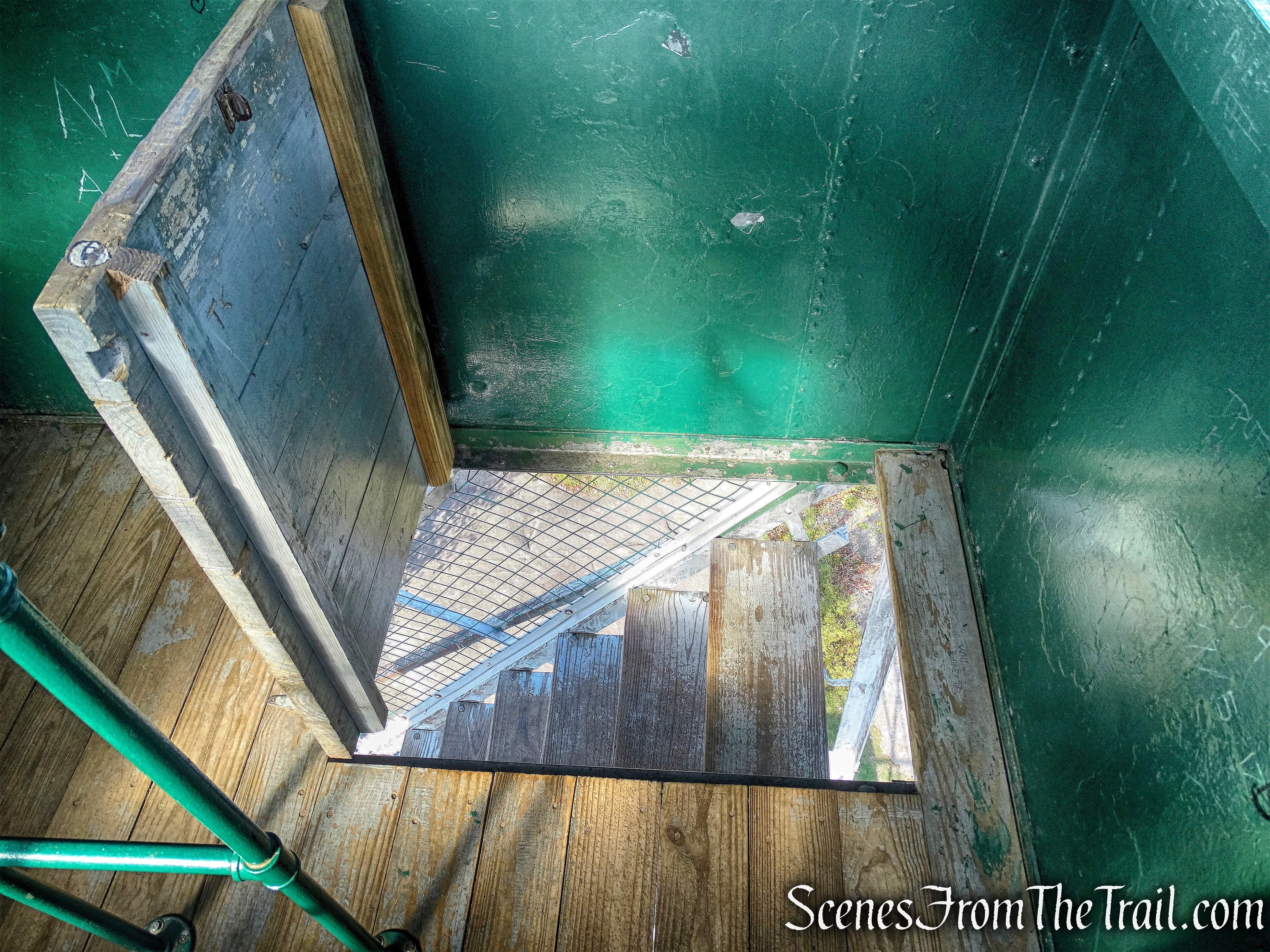 cab of the Mount Arab fire tower
