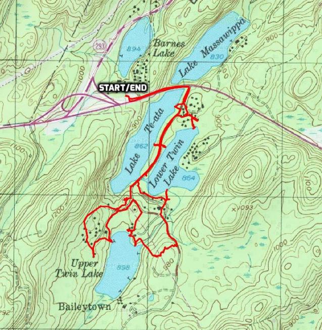 Three Lakes via Baileytown Road