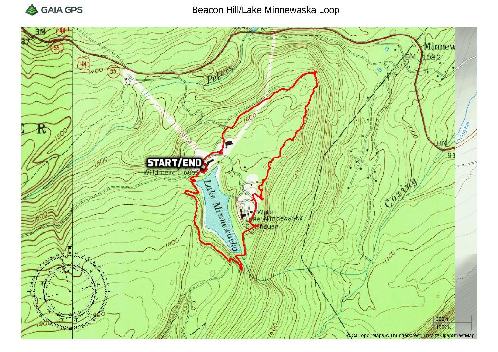 Beacon Hill/Lake Minnewaska Loop - Minnewaska State Park Preserve