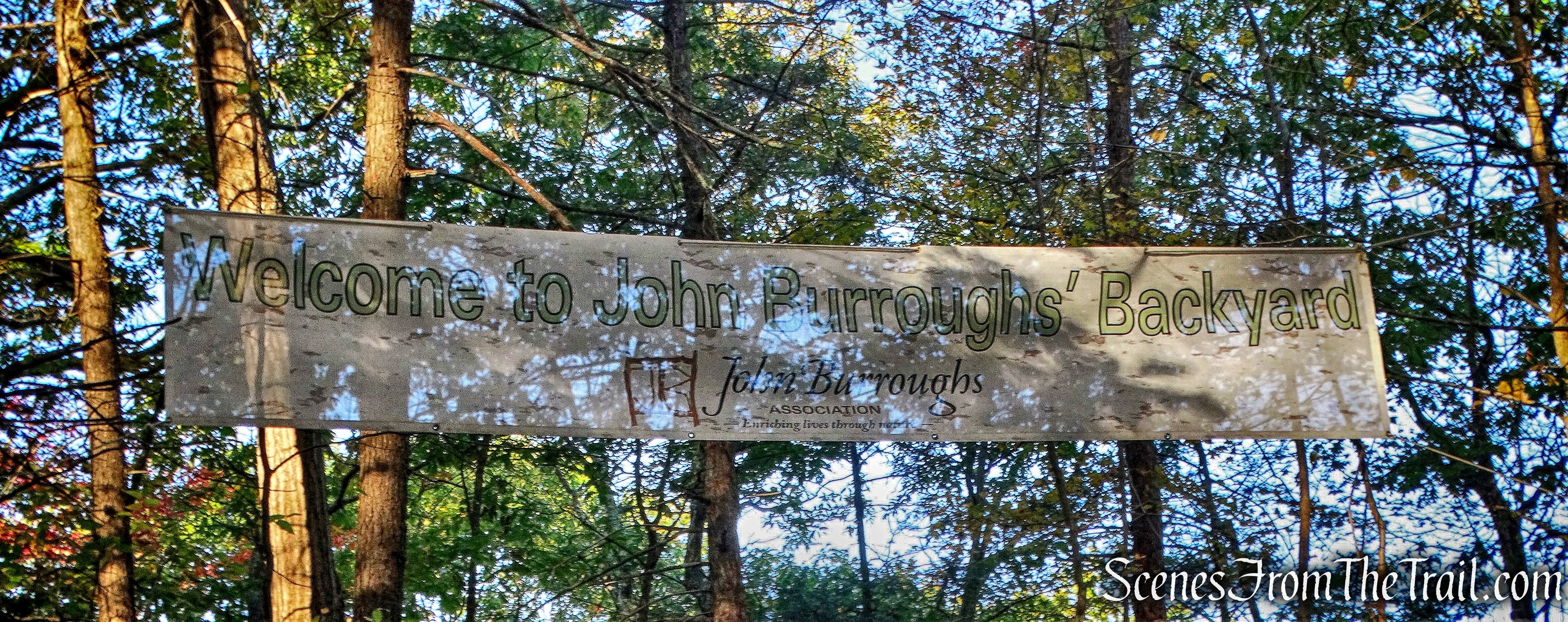 John Burroughs' backyard