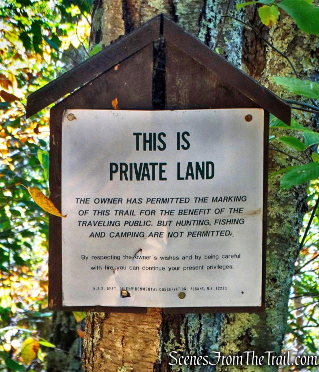 Private Land sign