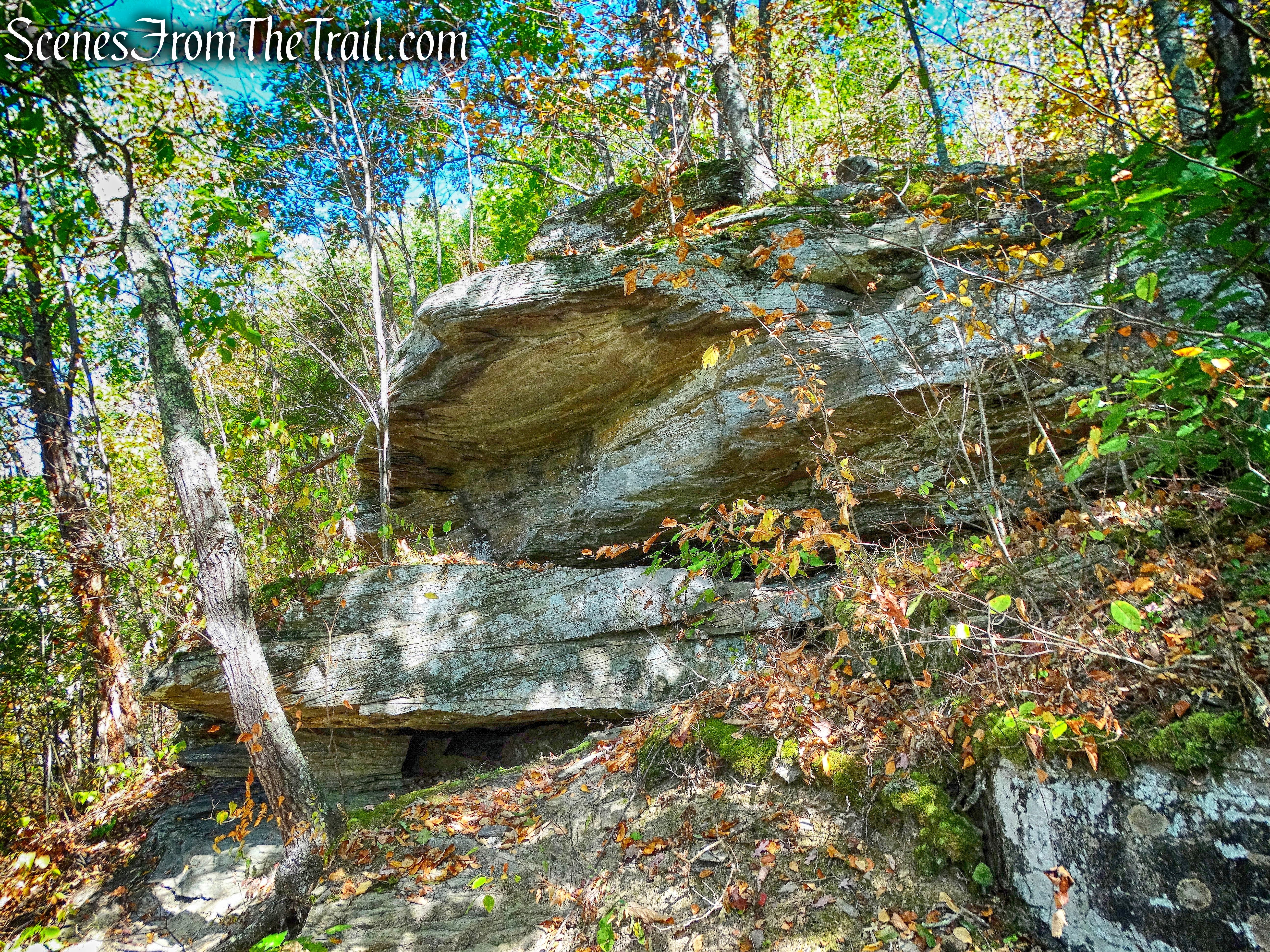 rock formation - Bouchoux Trail