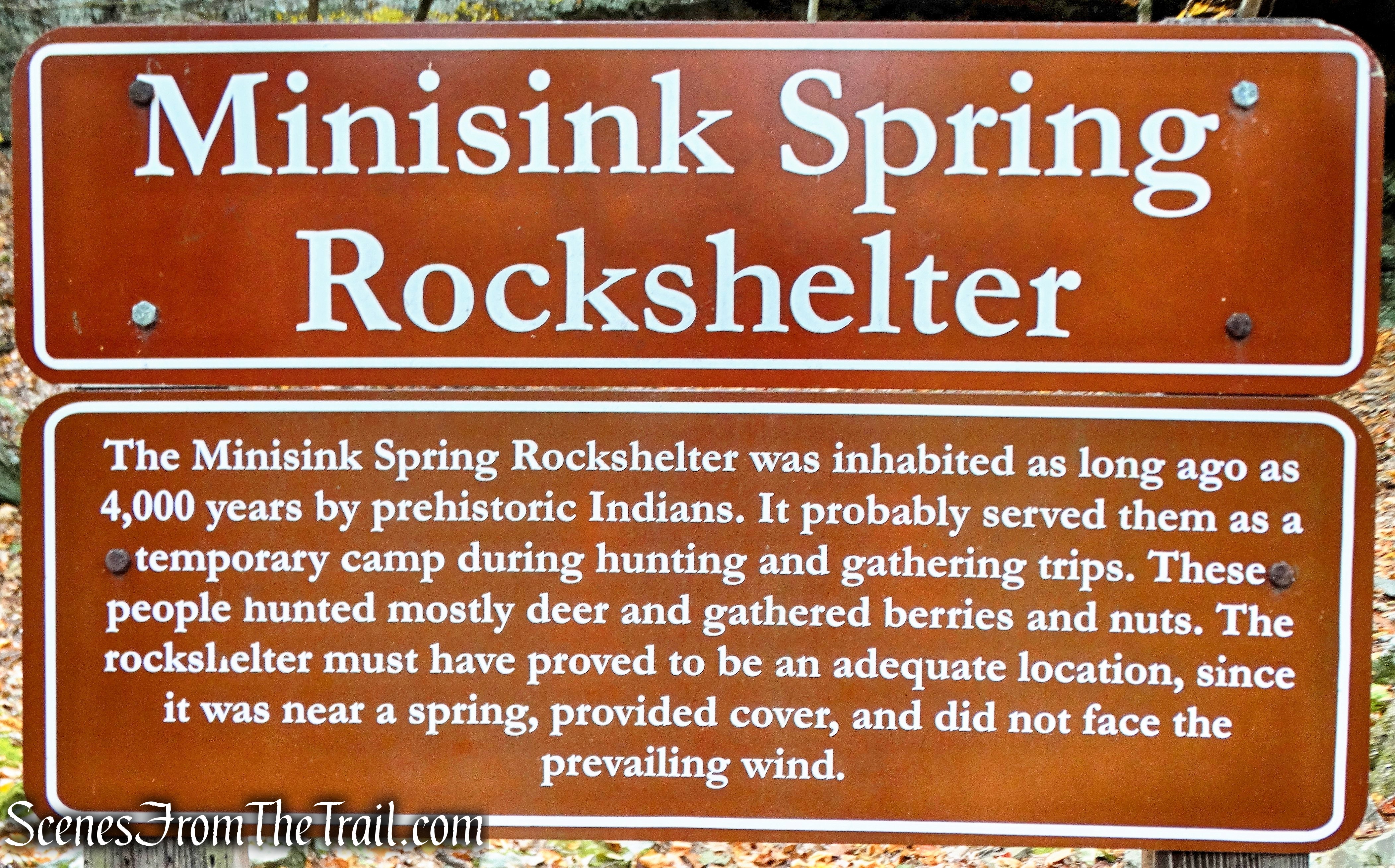 Minisink Spring Rockshelter