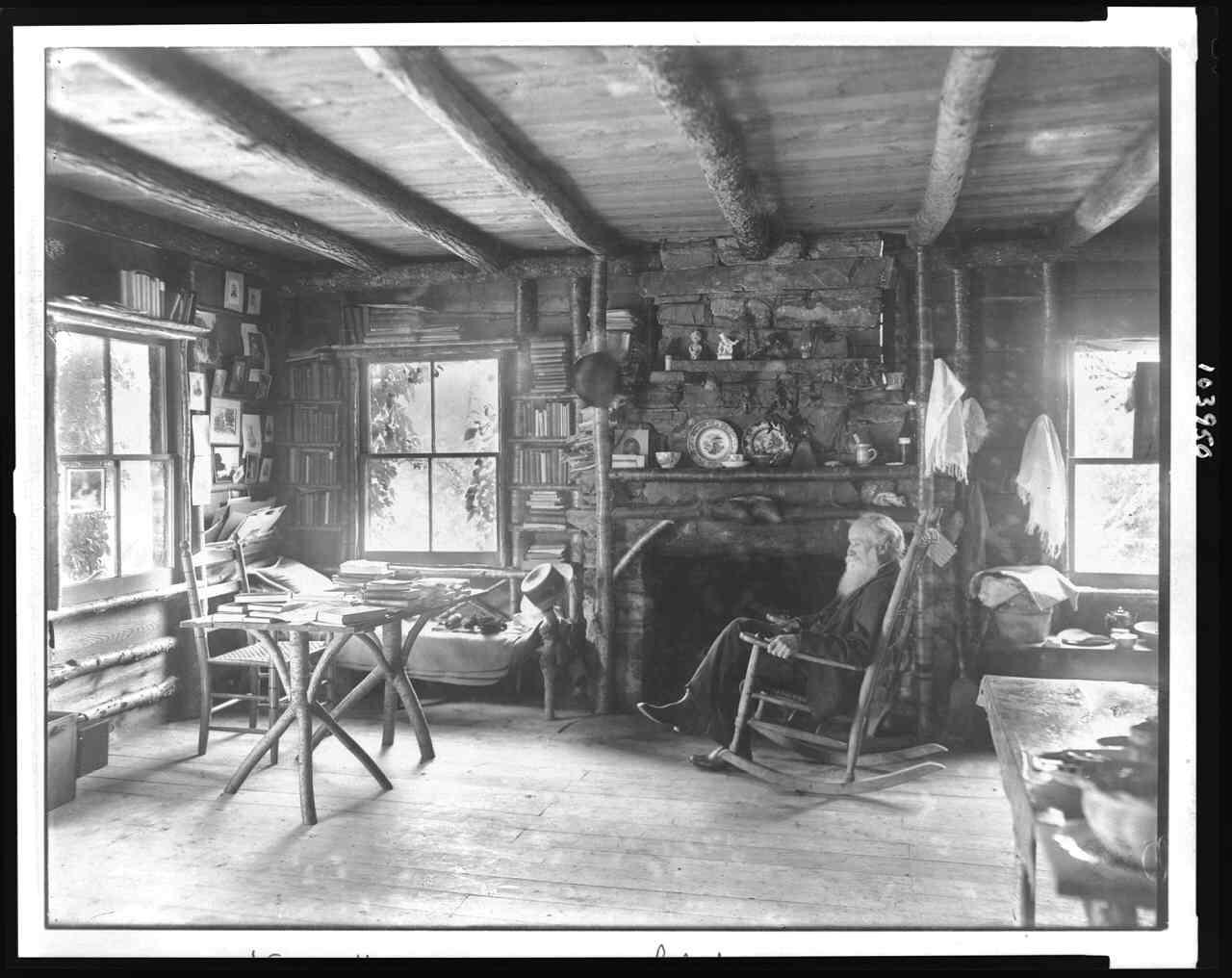 John Burroughs at Slabsides - Image from Library of Congress