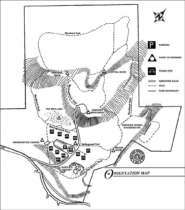 Orientation Map - Minisink Battleground Park