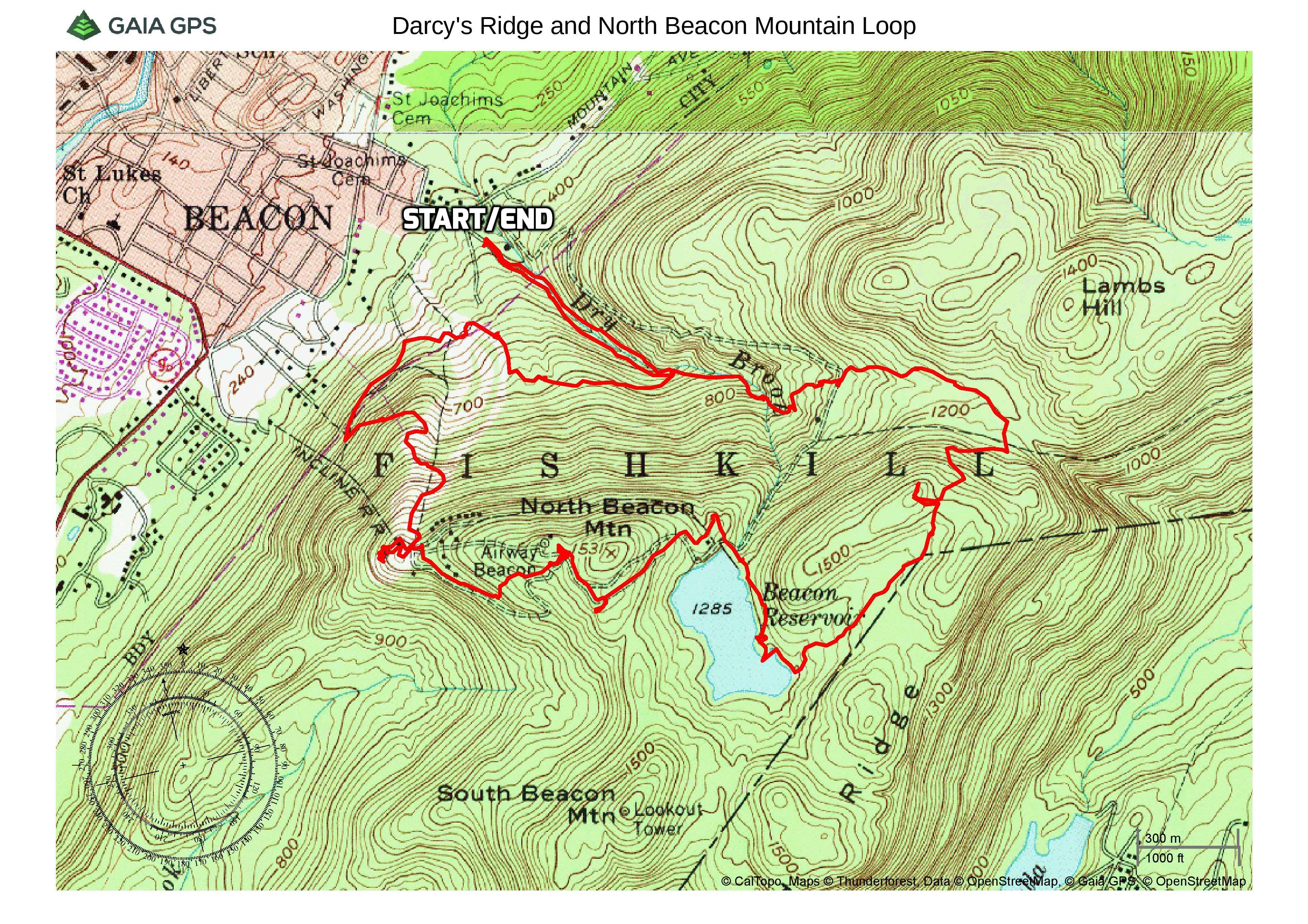 Darcy's Ridge and North Beacon Mountain Loop