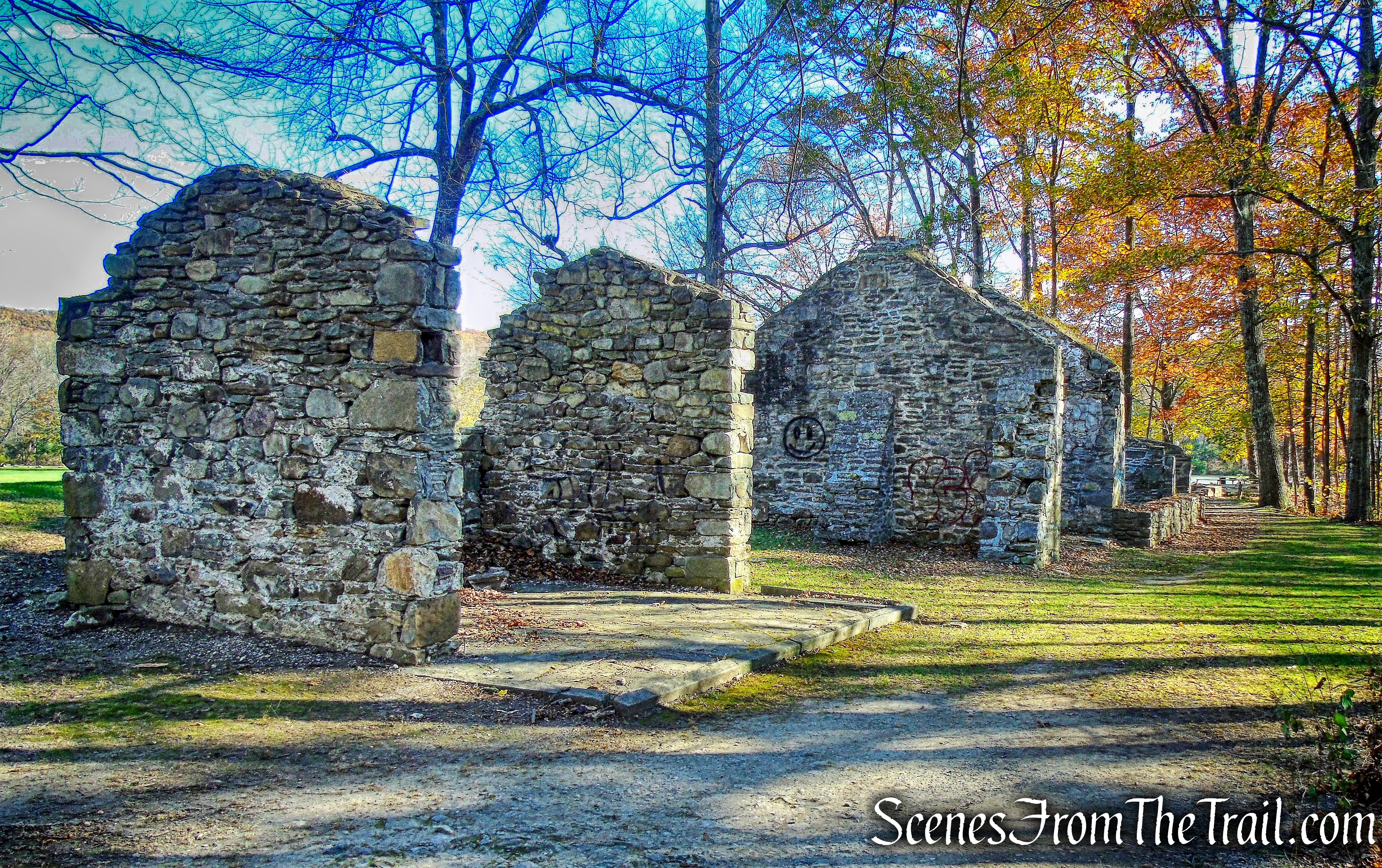 ruined stone buildings - Algonquin Park