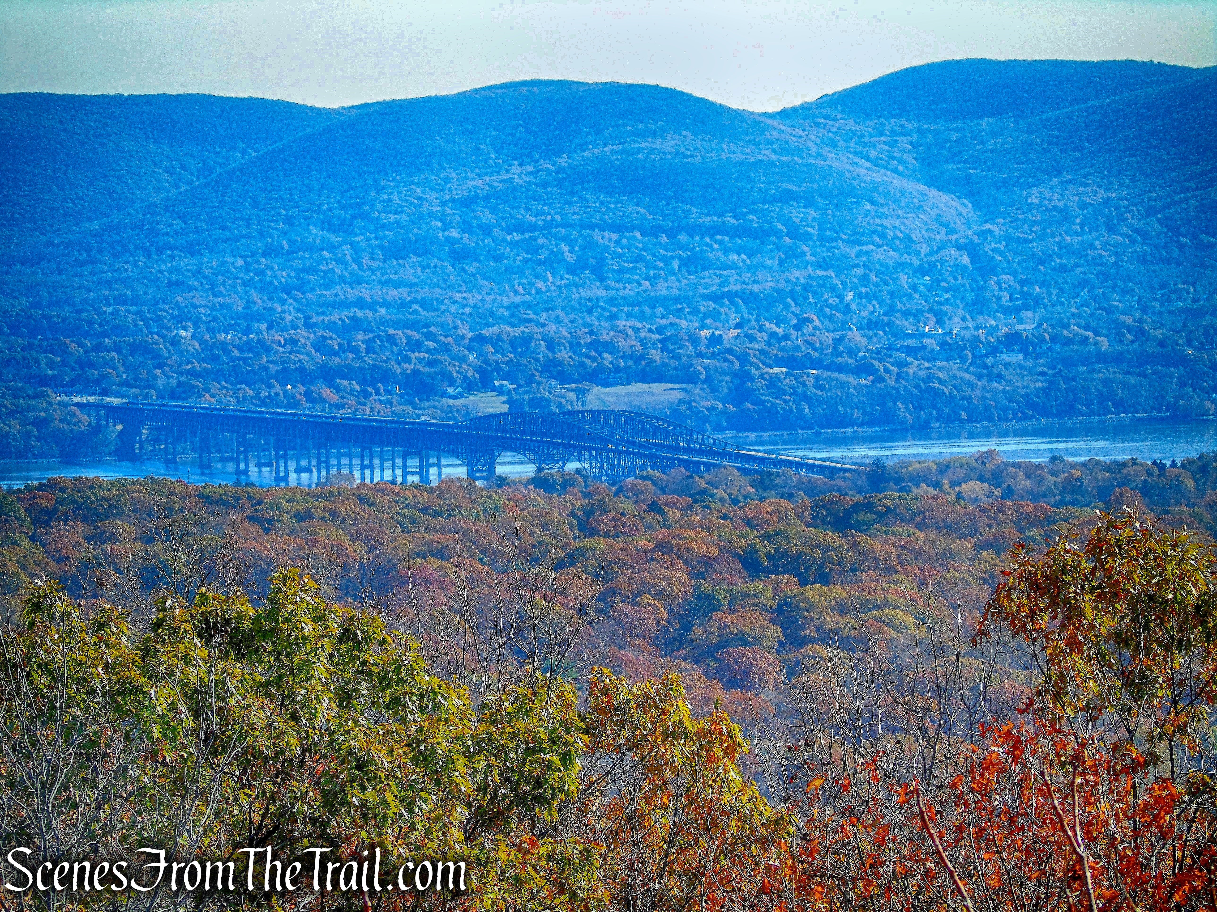 View of Newburgh-Beacon Bridge from Observation Tower - Cronomer Hill Park