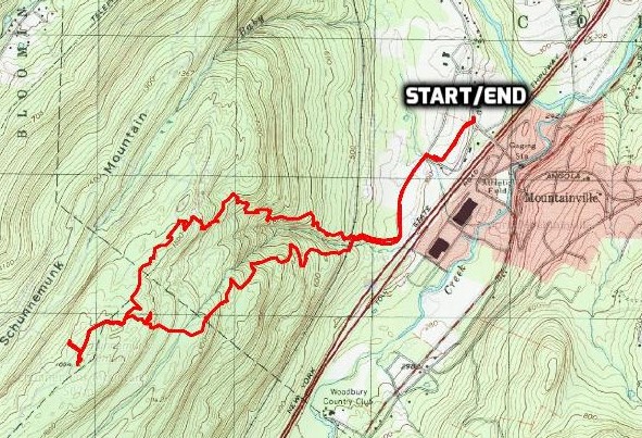 Schunemunk Mountain Loop from Taylor Road
