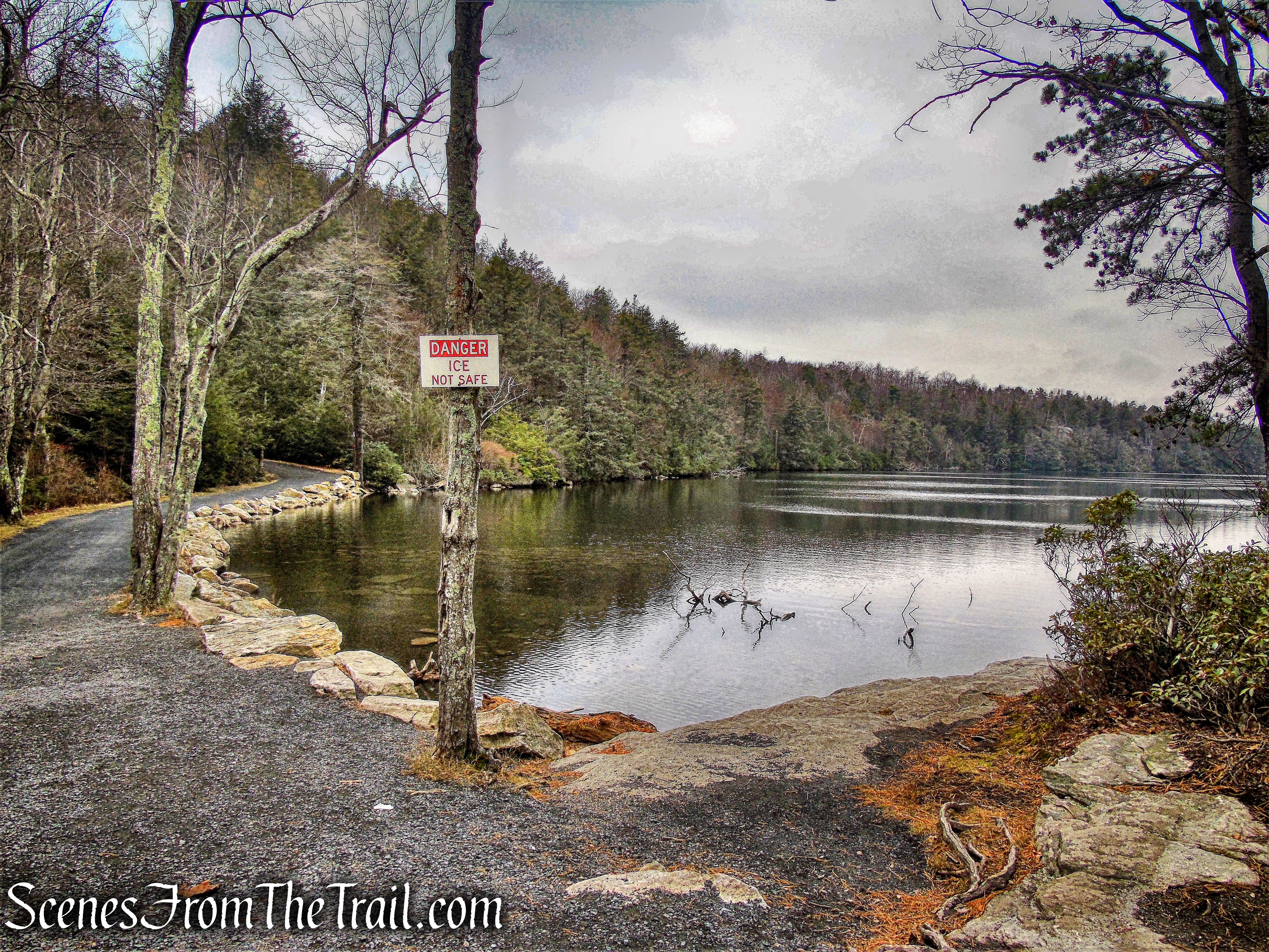 southern end of Lake Minnewaska
