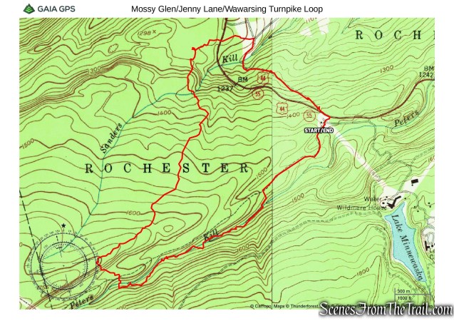 Mossy Glen, Jenny Lane, Wawarsing Turnpike Loop - Minnewaska State Park Preserve