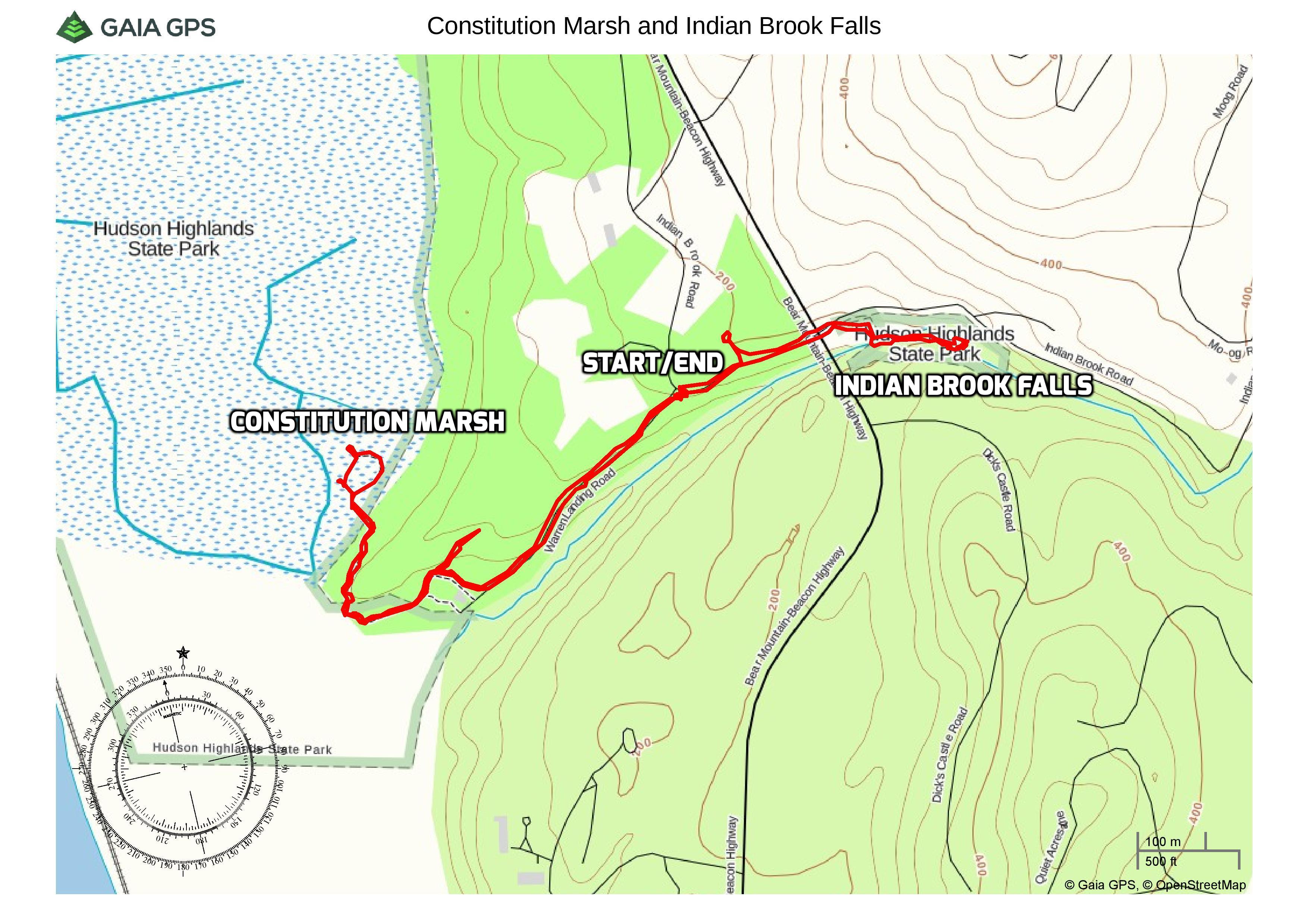 Constitution Marsh and Indian Brook Falls