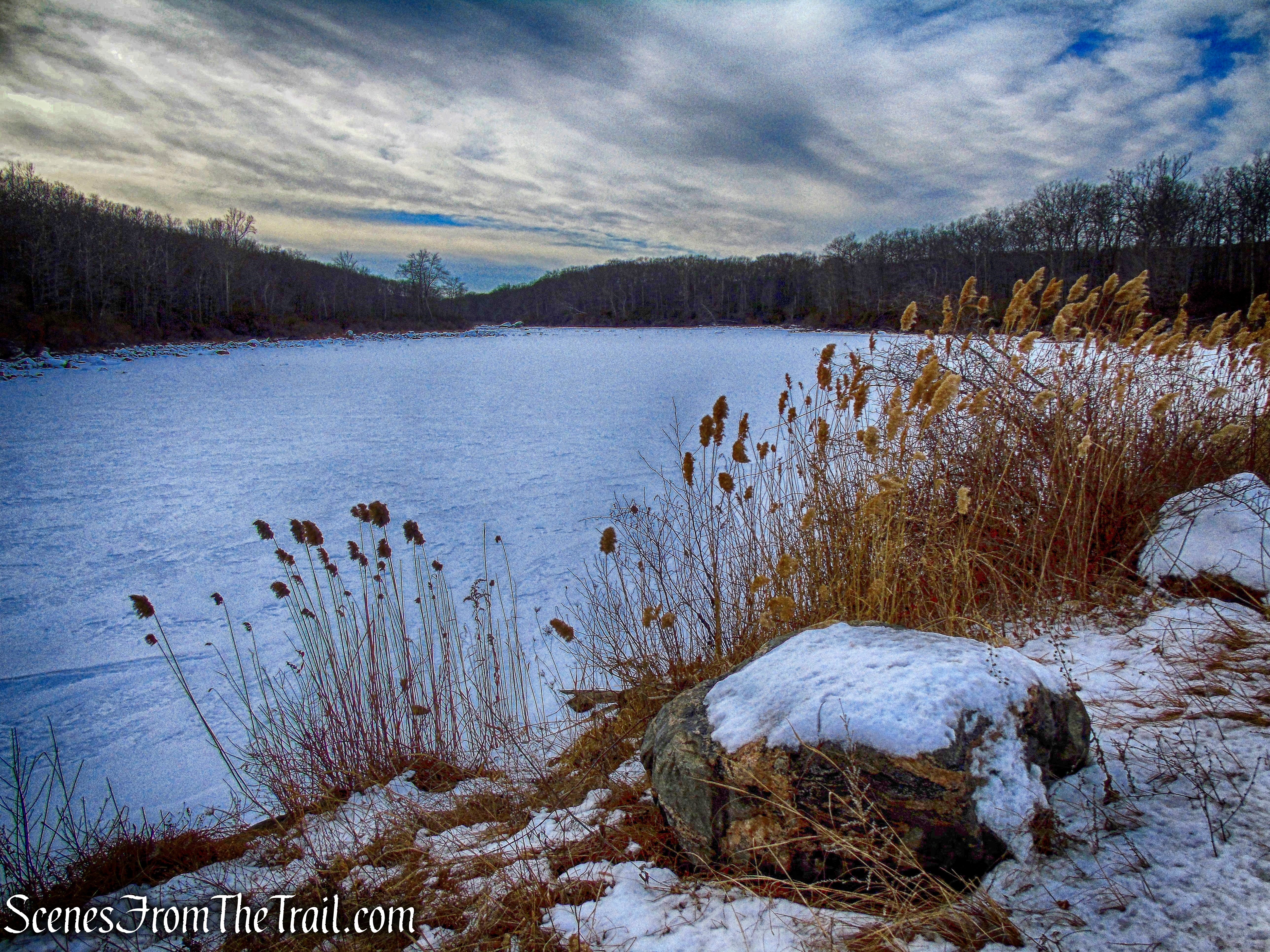 the southwest section of Lake Welch as it flows towards Beaver Pond Brook