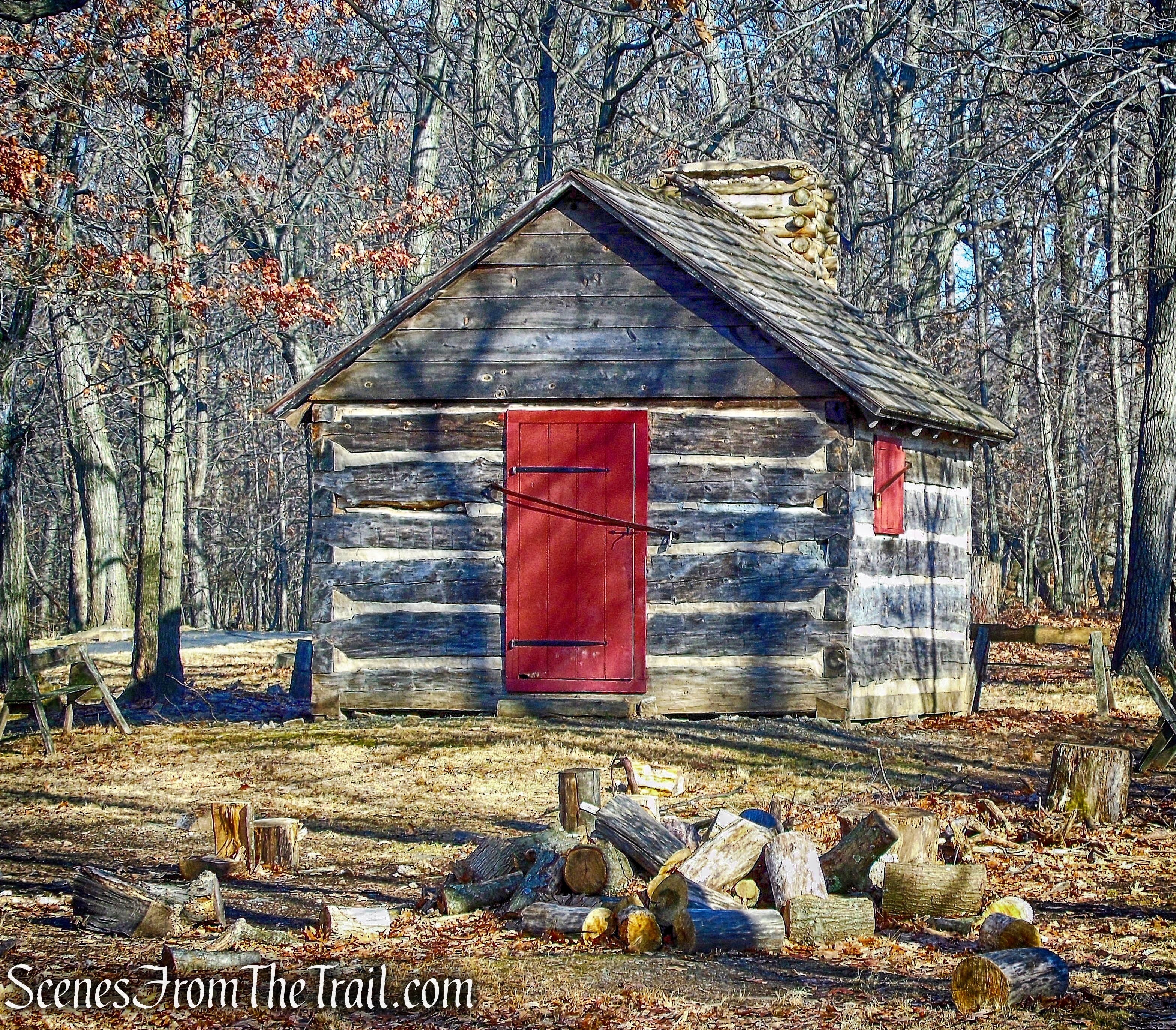 soldier's hut - Fort Lee Historic Park