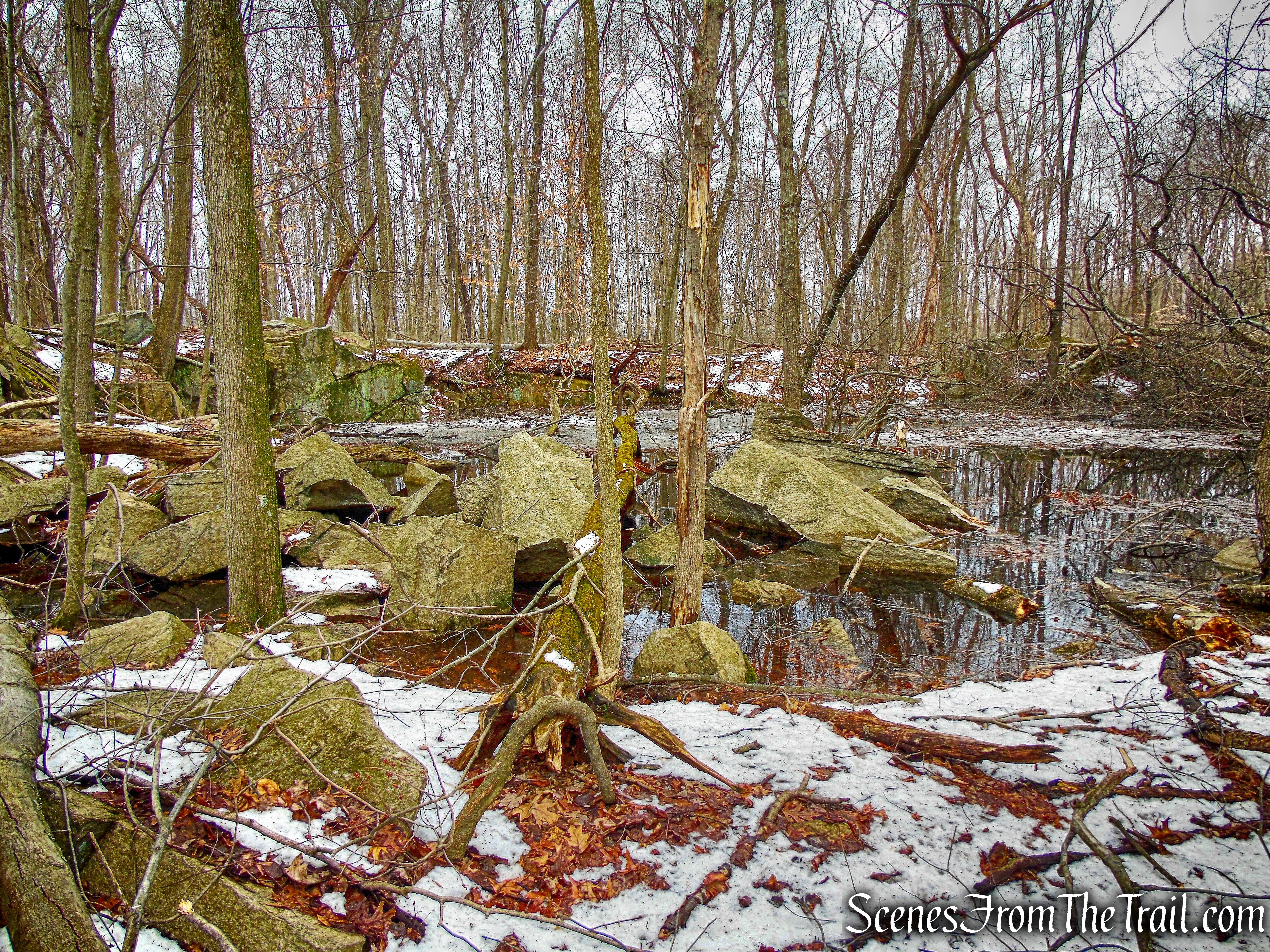 water-filled quarry - Taconic Bridge Trail