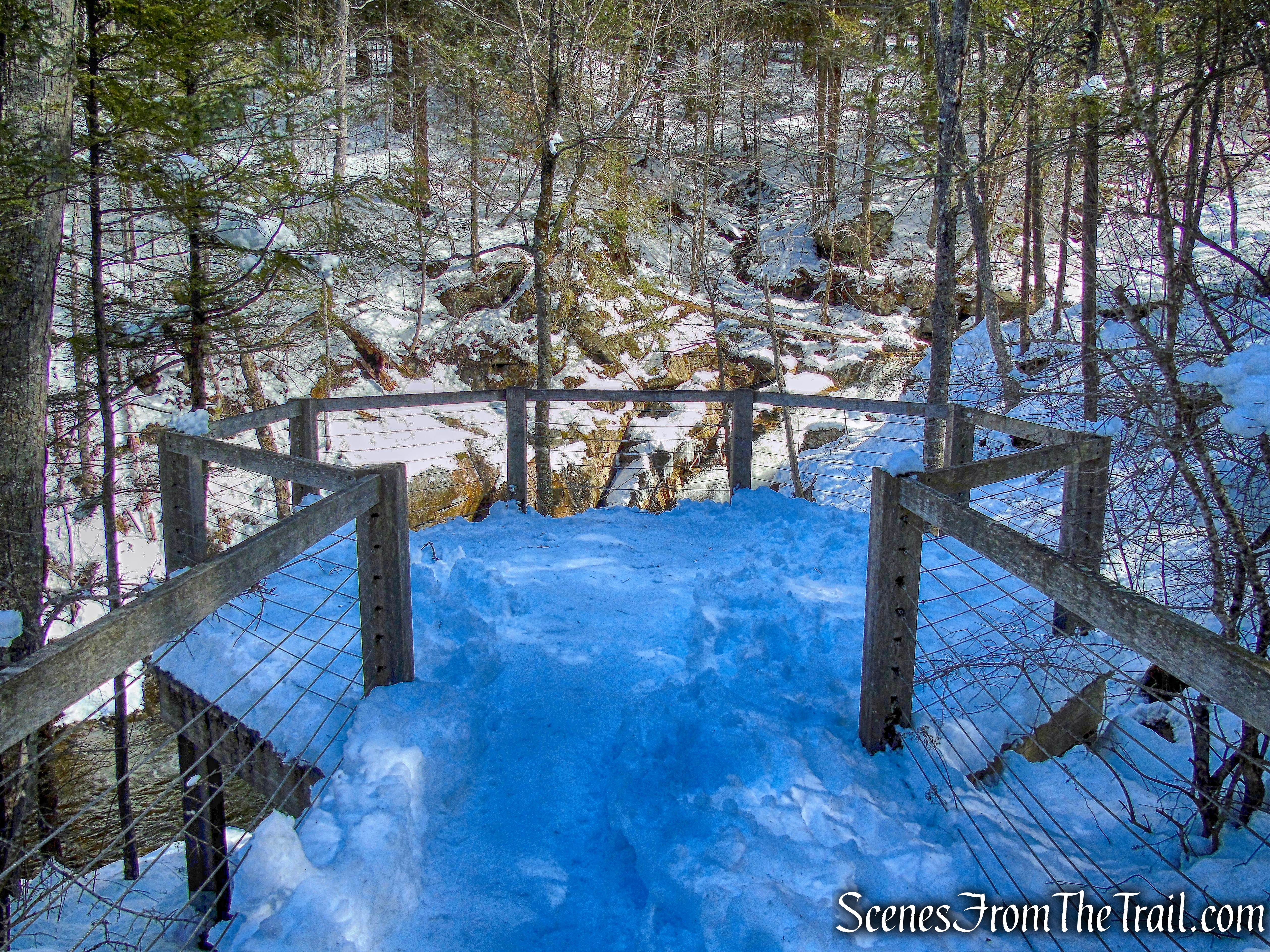 viewing platform - Kent Falls Trail