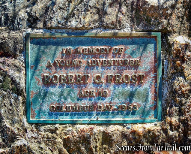 plaque - Steep Rock summit