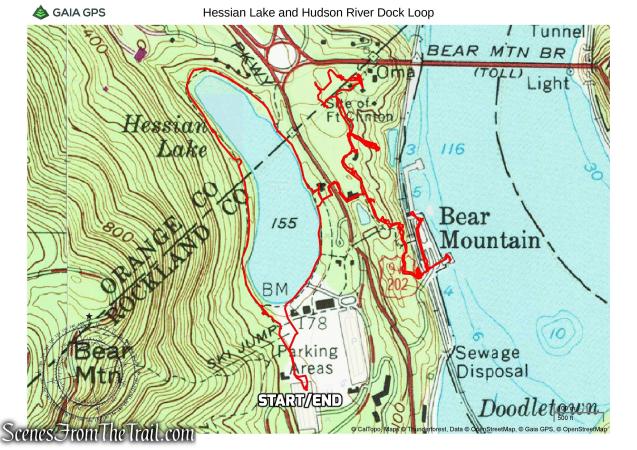 Hessian Lake and Hudson River Dock Loop