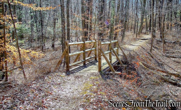 wooden bridge - Gillette Castle