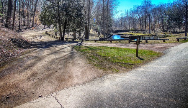 goldfish pond parking area - Gillette Castle