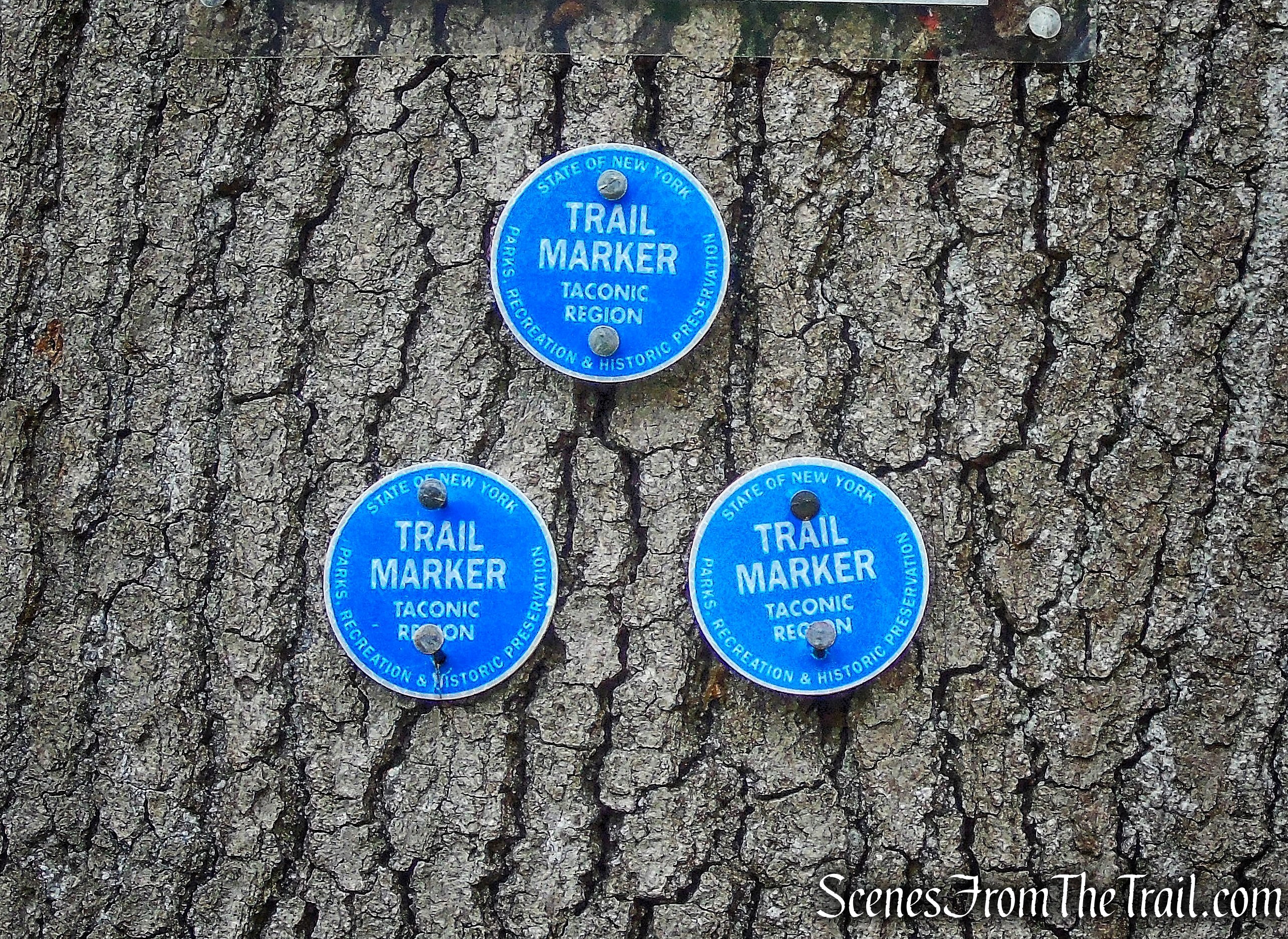 blue-blazed Camp Smith Trail