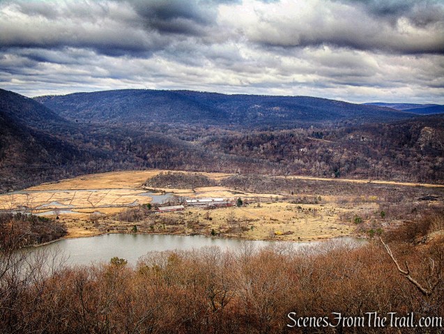 Iona Island, with West Mountain in the background as viewed from the Camp Smith Trail - April 17, 2018