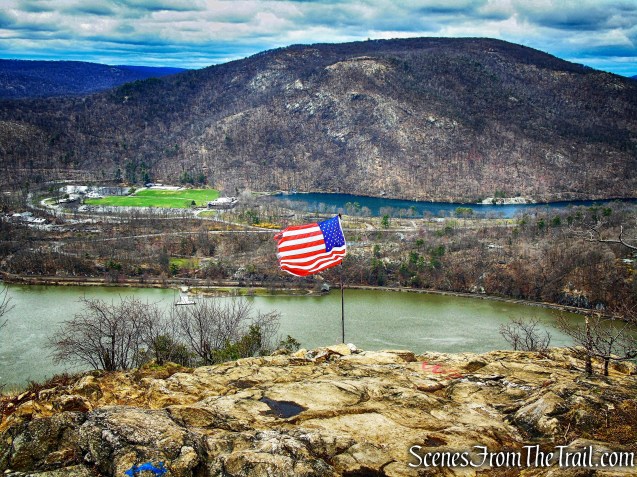 Hudson River, Bear Mountain and Hessian Lake from Anthony's Nose