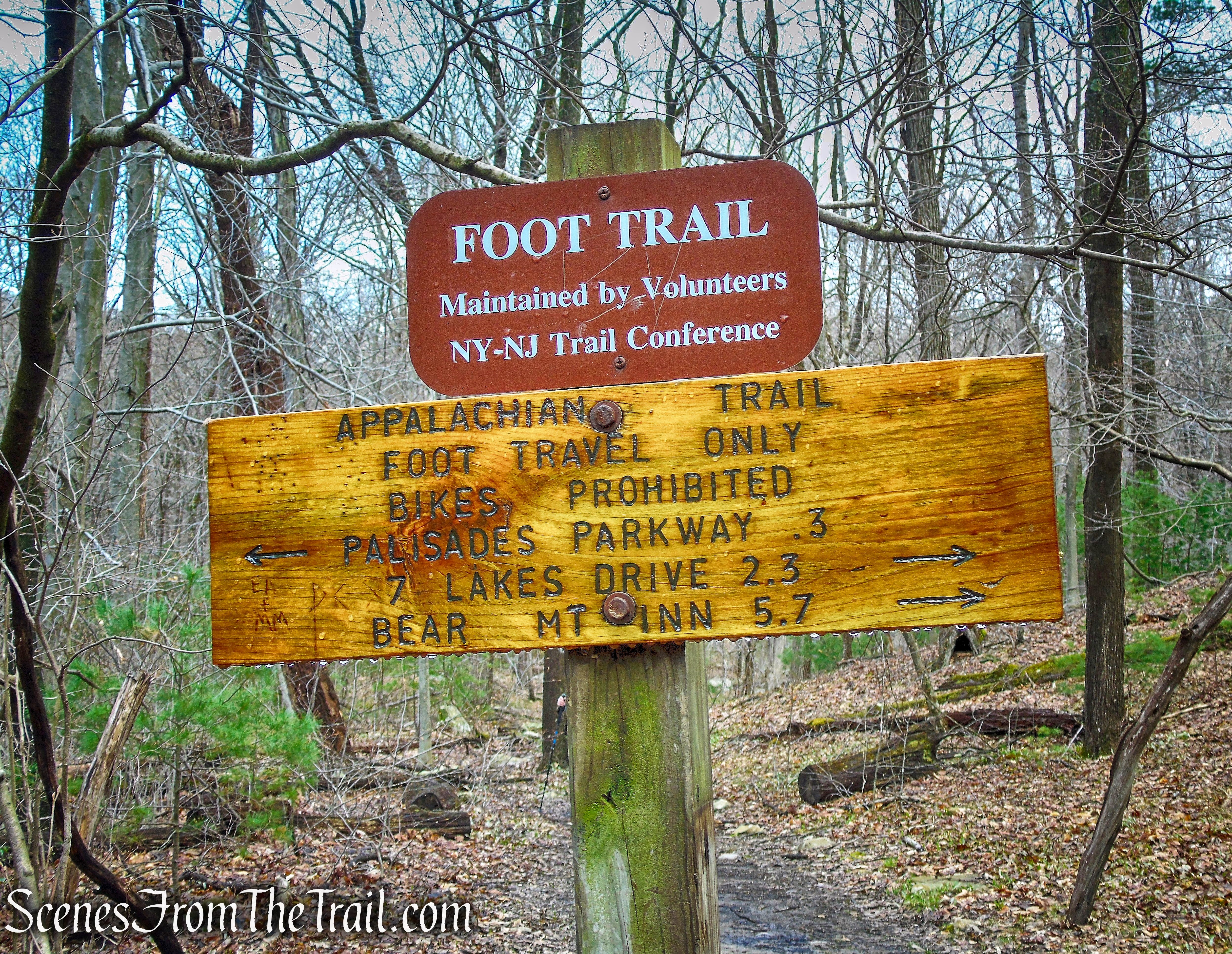 intersection with the Appalachian Trail