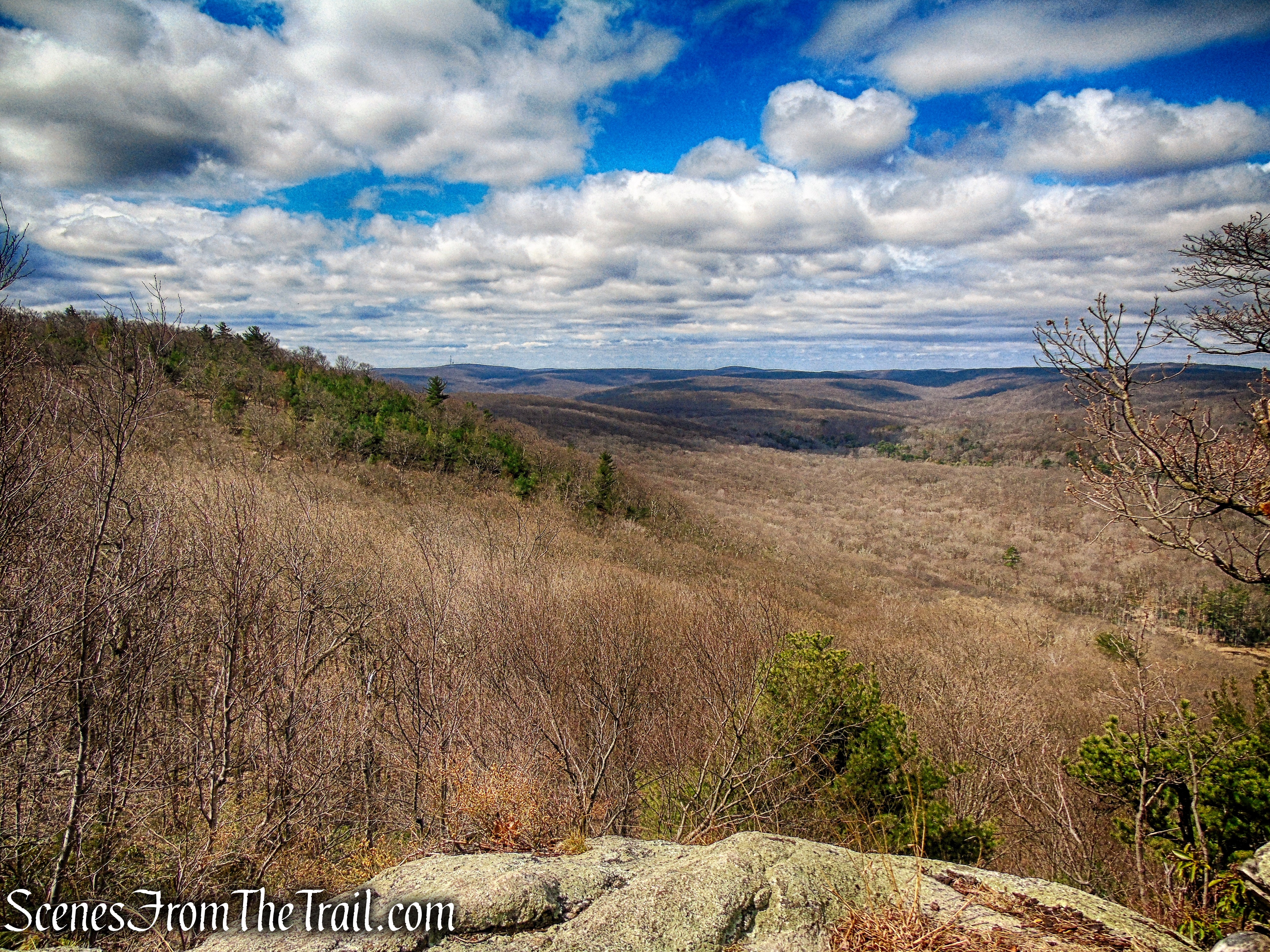 view southwest from Appalachian Trail