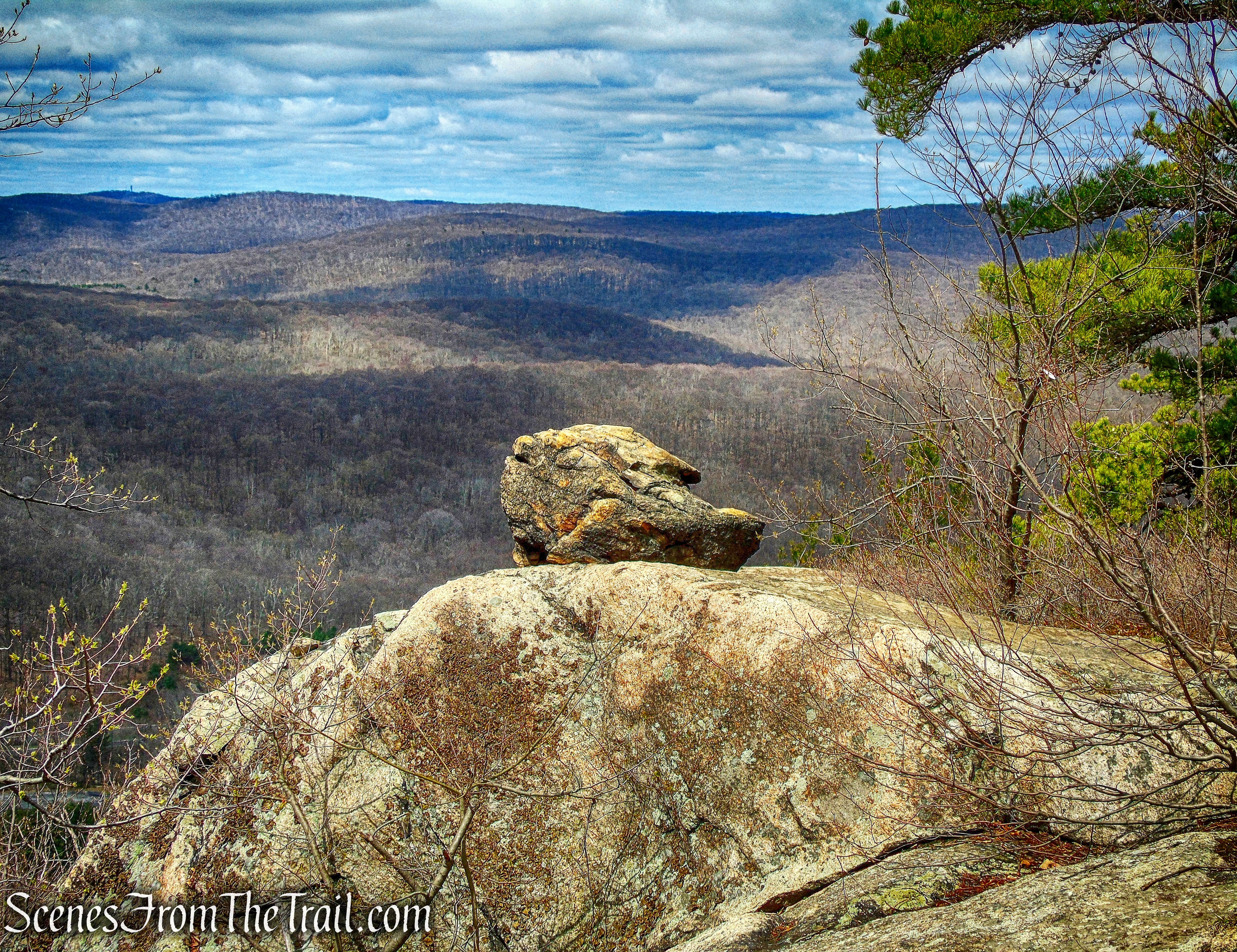 Balancing Rock - coaligned AT/Timp-Torne Trail
