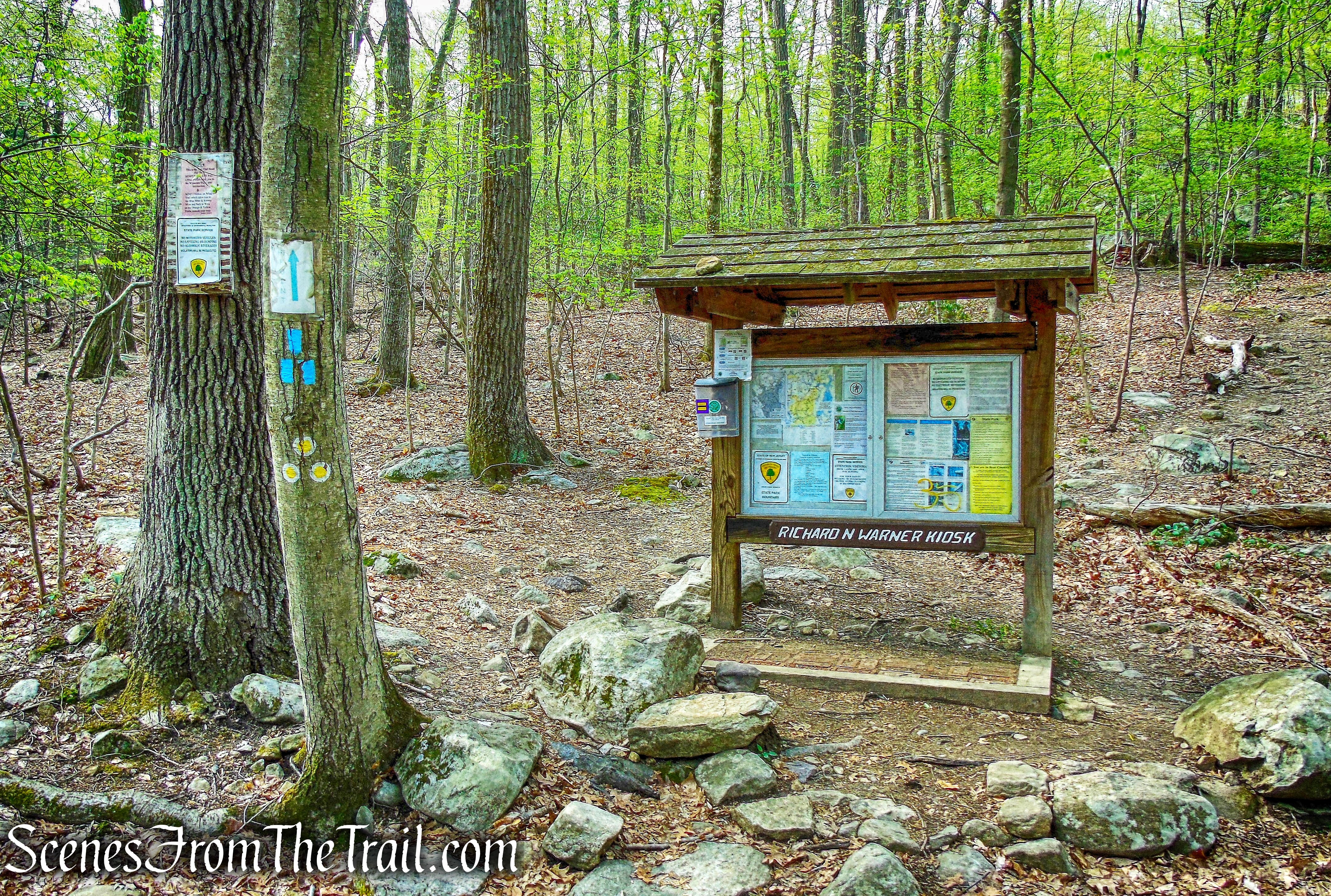 start of joint Mine and Hewitt-Butler Trails