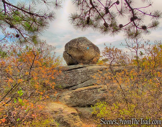balanced rock - Hewitt-Butler Trail
