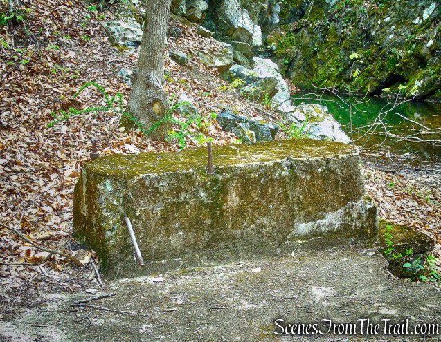 concrete pad - Blue Mine