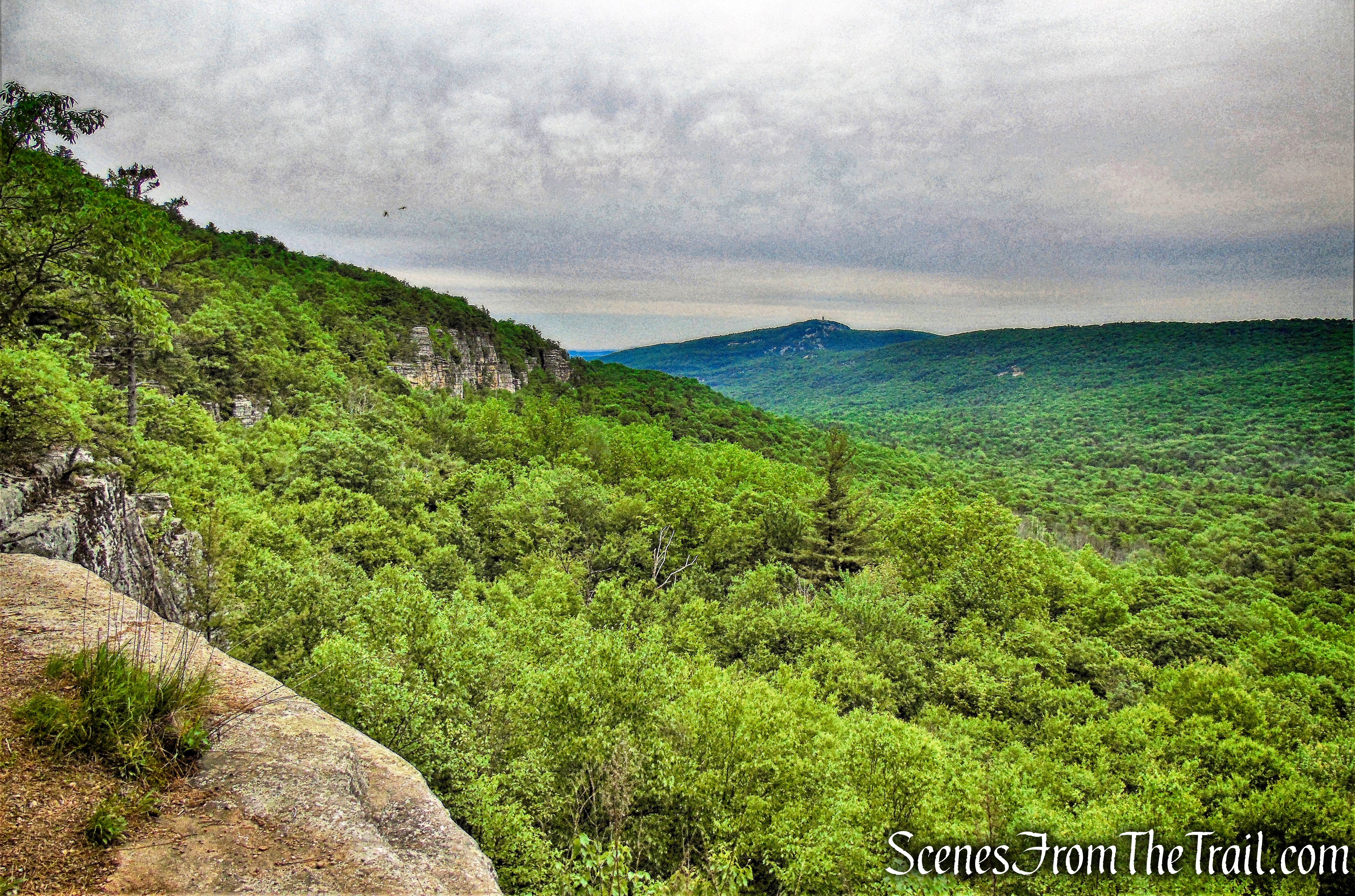 looking northeast with Dickie Barre on the left and Skytop (center) in the distance