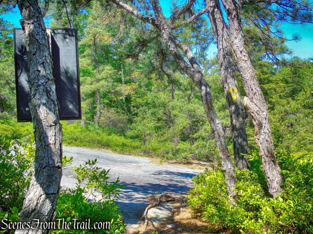 terminus of Mossy Glen Footpath