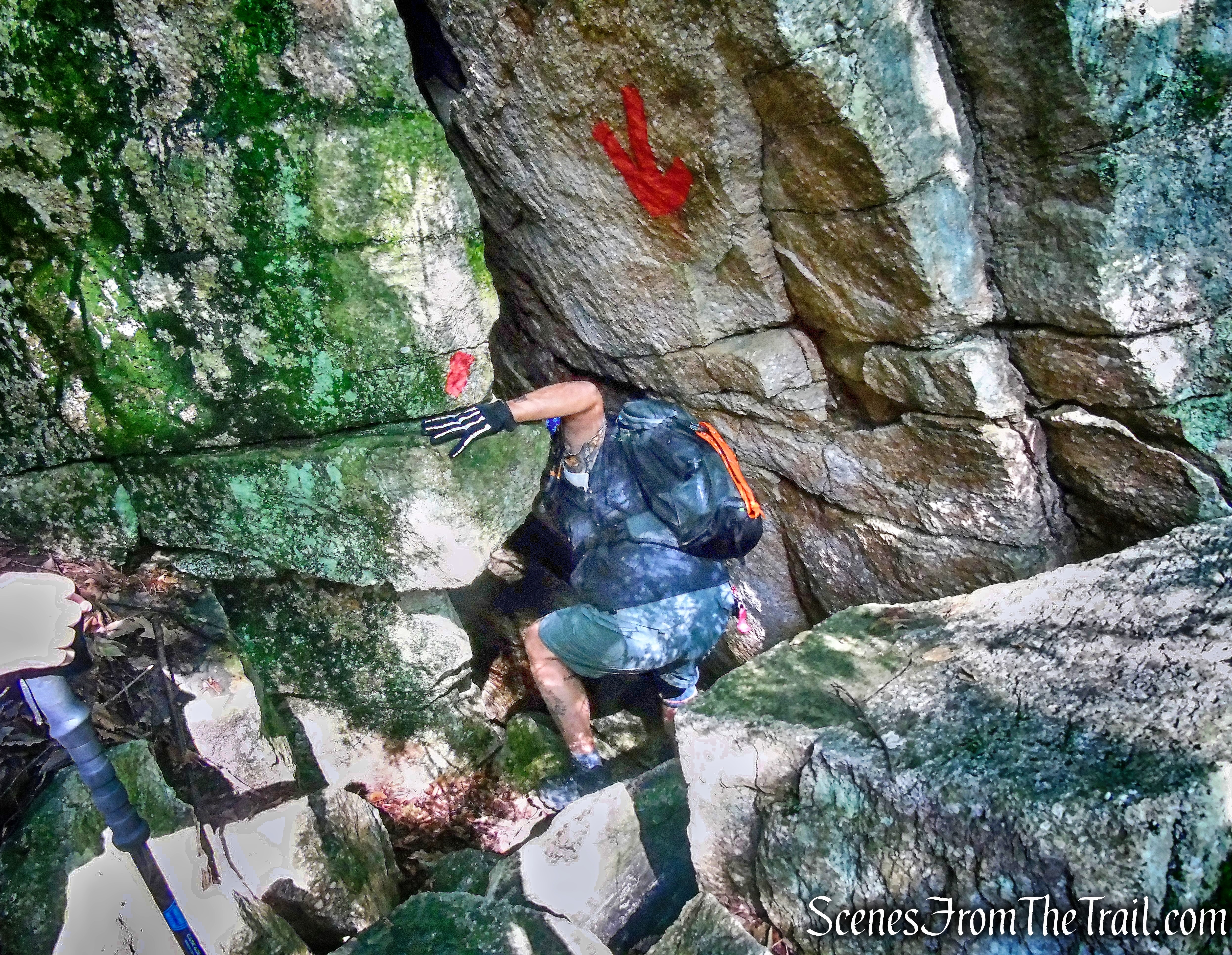 Rock Rift Crevices from Spring Farm Trailhead