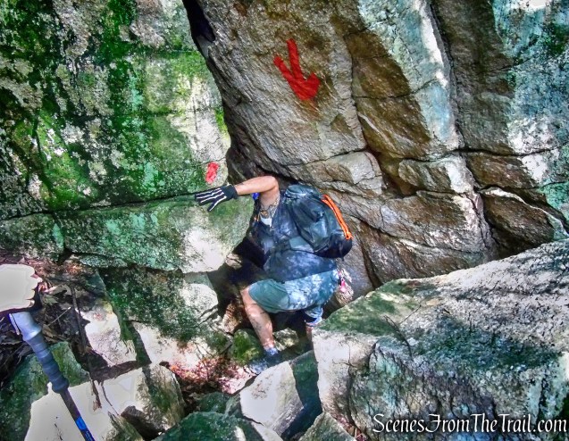 Rock Rift Crevices from Spring Farm Trailhead