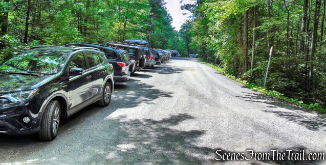 West Trapps Trailhead parking area