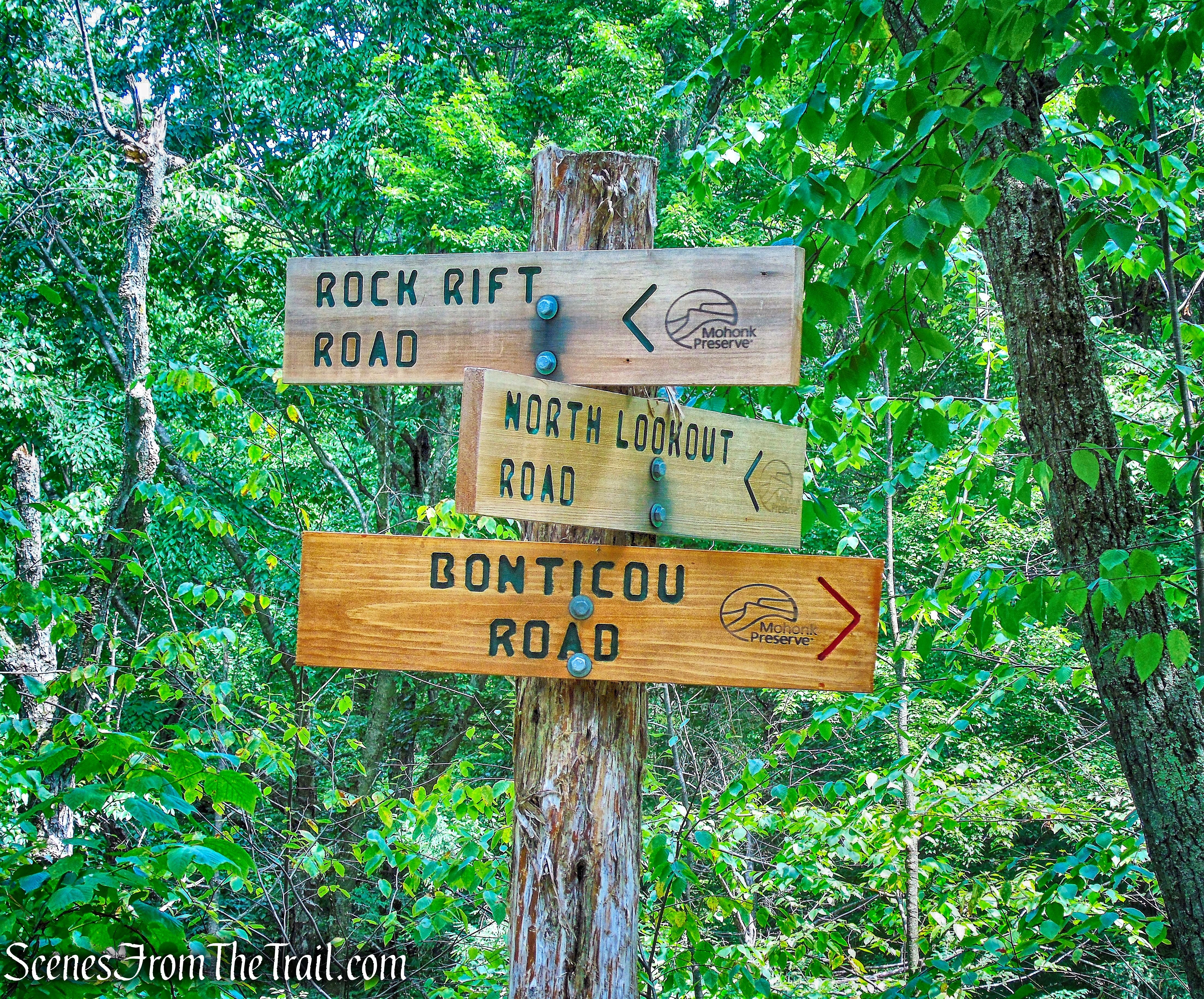 turn right on Bonticou Road