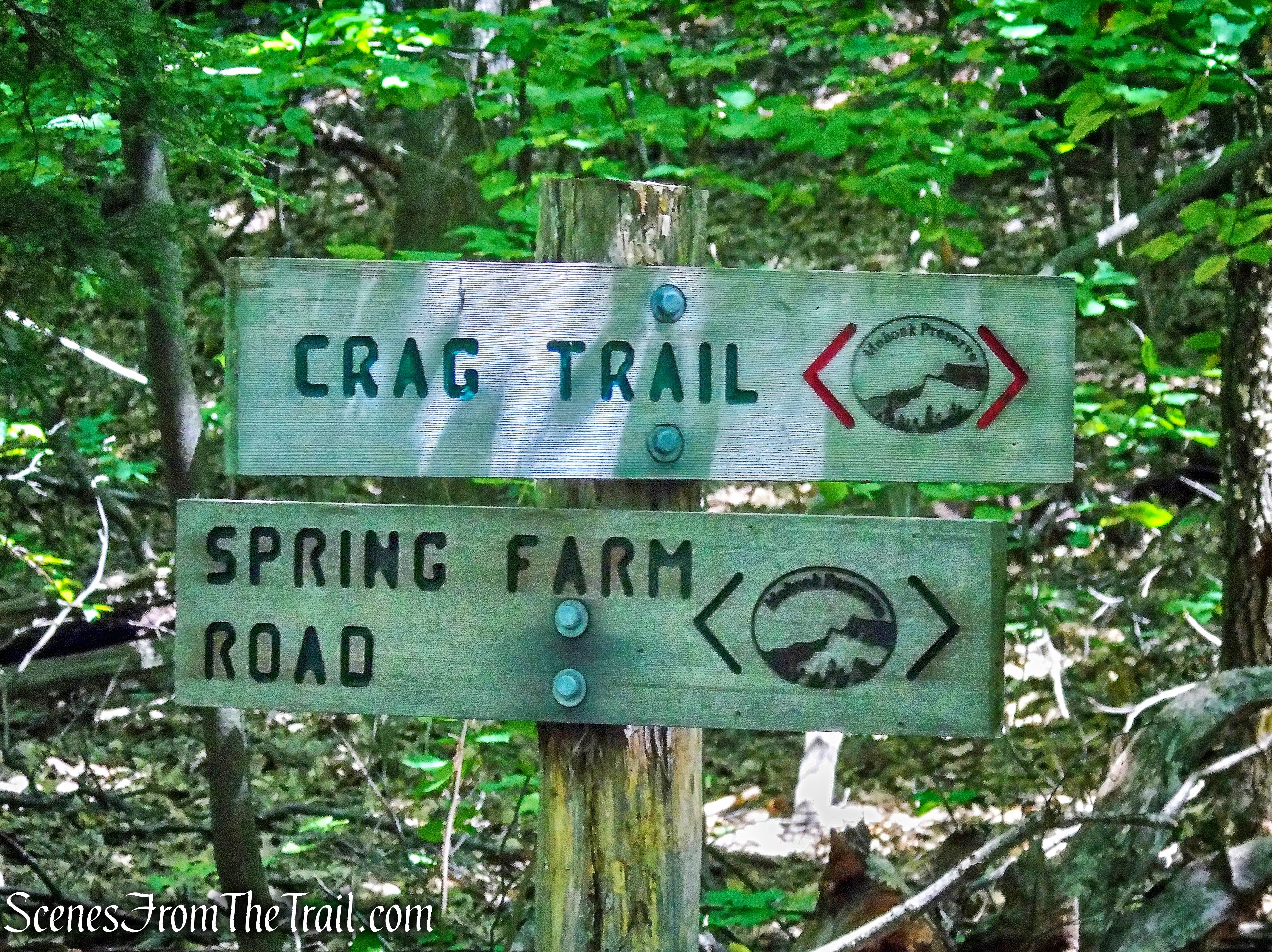 turn left on Crag Trail