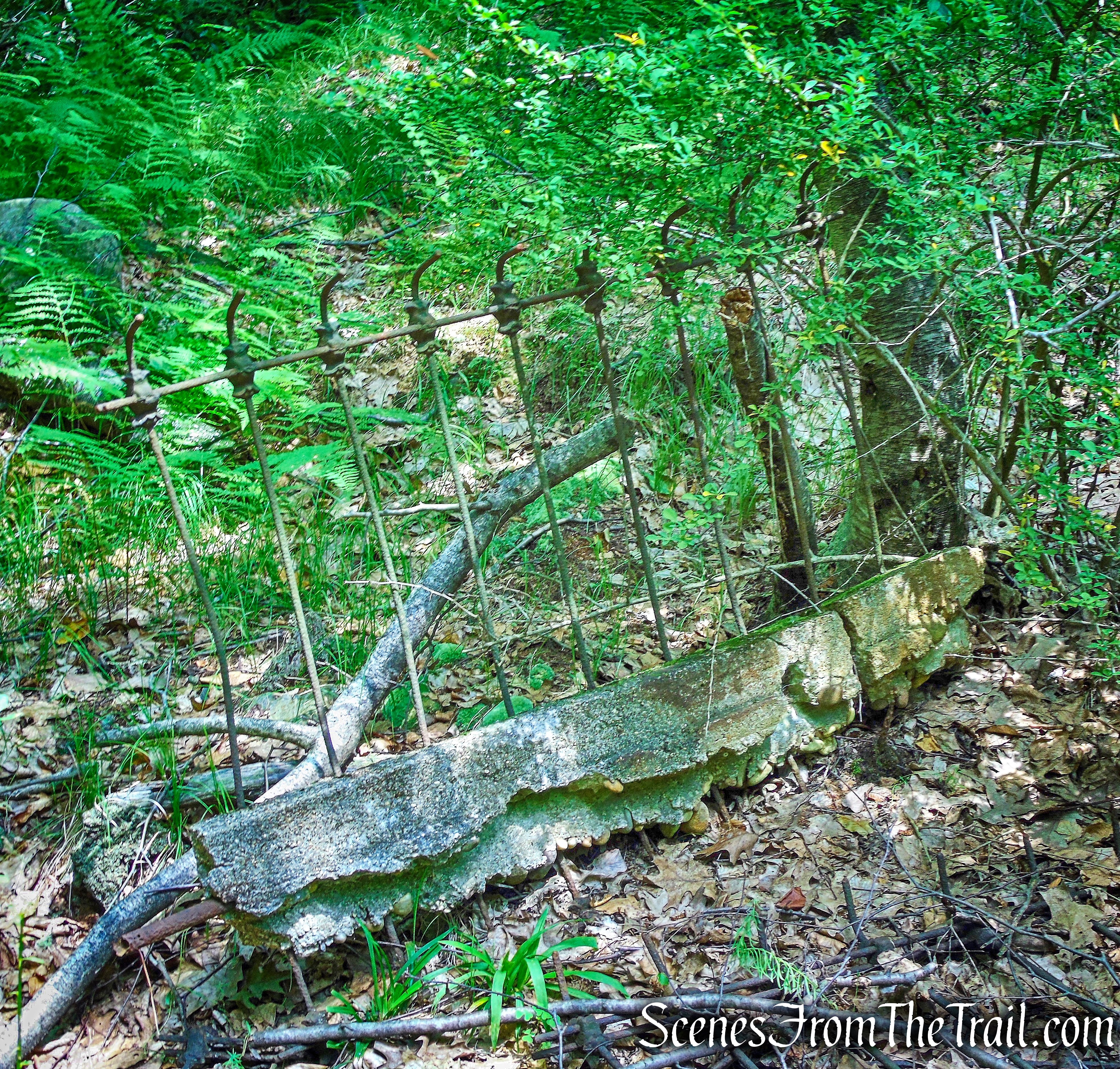 metal railing near Philips Mine