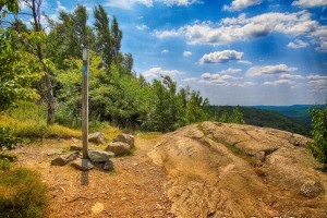 continue straight on Appalachian Trail