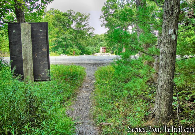 terminus of Awosting Falls Connector Footpath