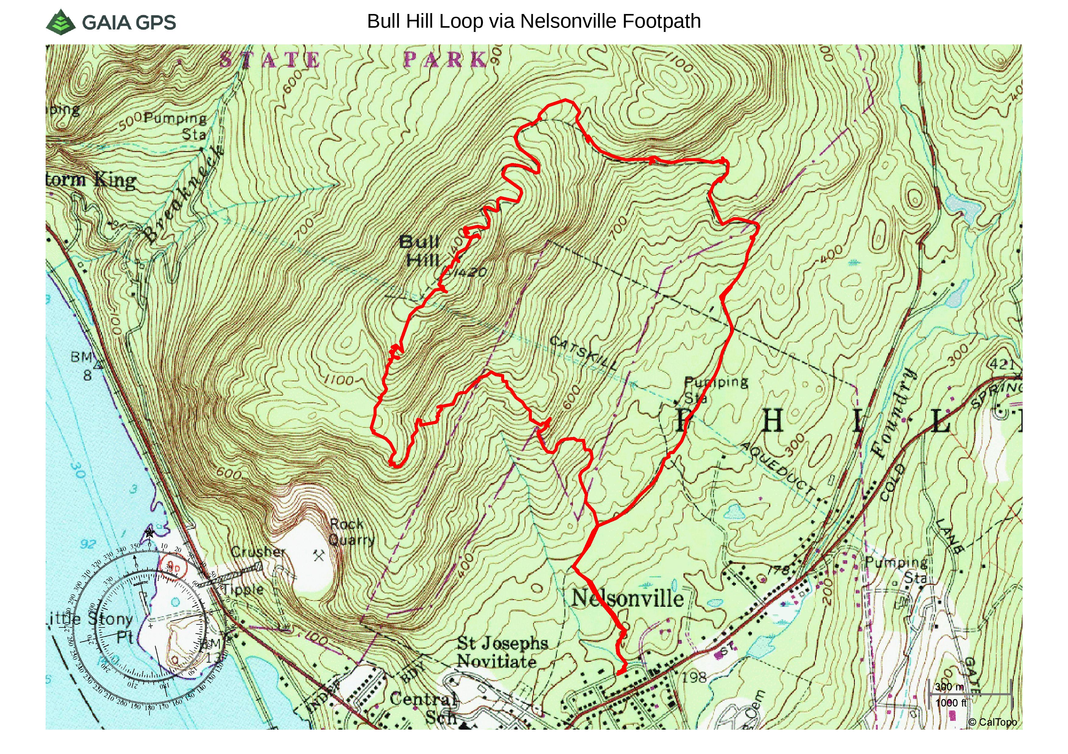 Bull Hill Loop via Nelsonville Footpath