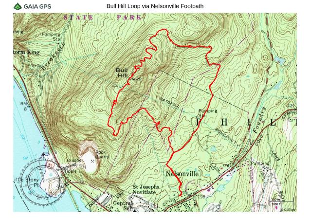 Bull Hill Loop via Nelsonville Footpath