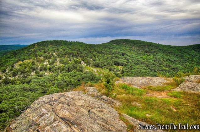 view of West Mountain from the summit of The Timp