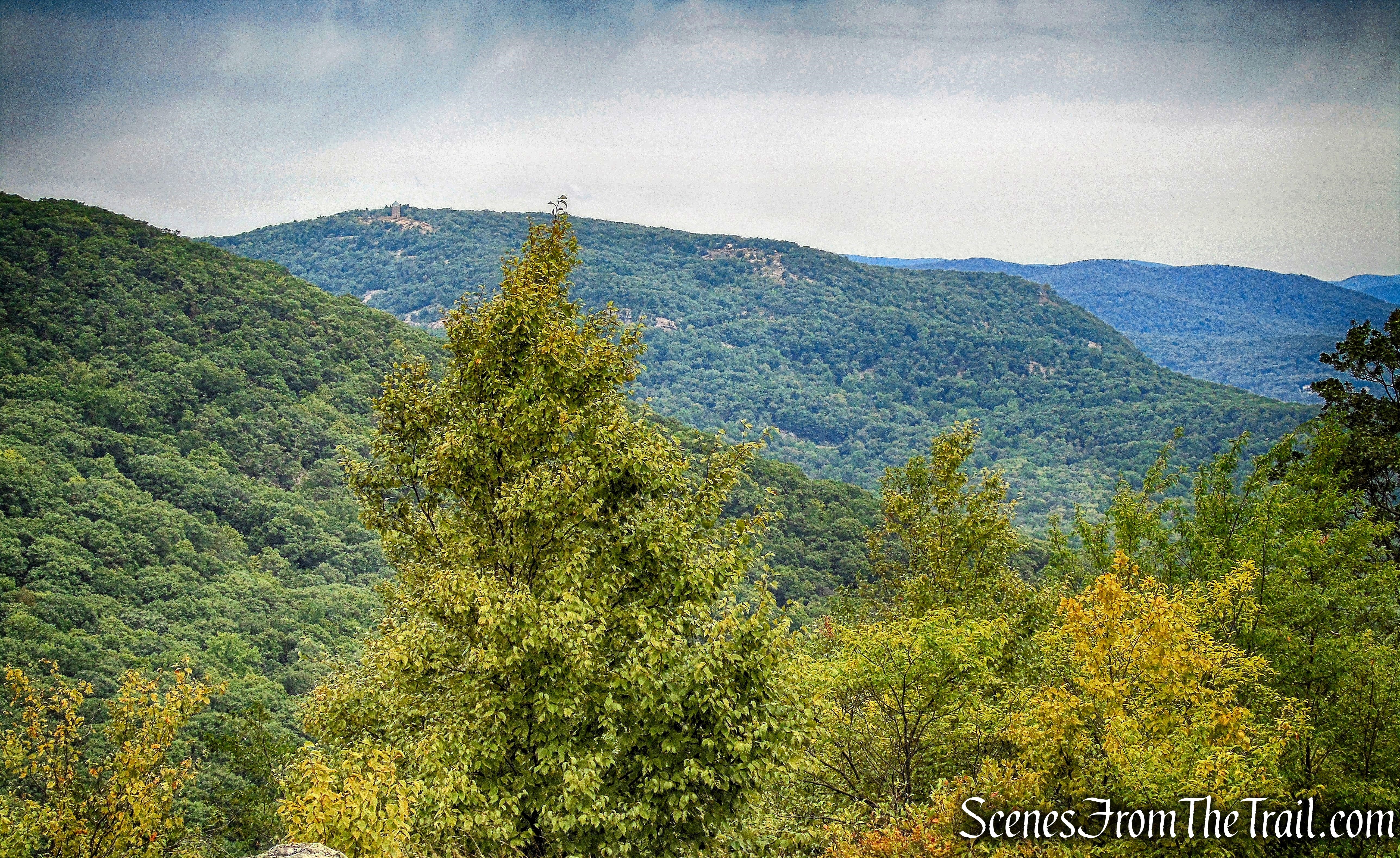 view of Bear Mountain from the summit of The Timp