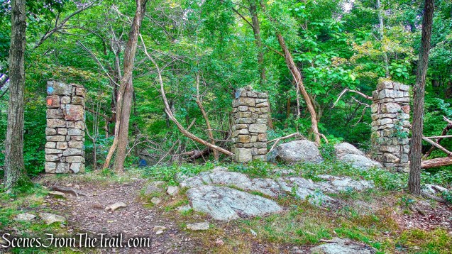 stone pillars - Butter Hill Trail