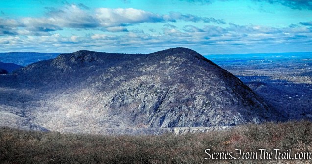Butter Hill (left) and Storm King Mountain (right) as viewed from Bull Hill - December 3, 2016