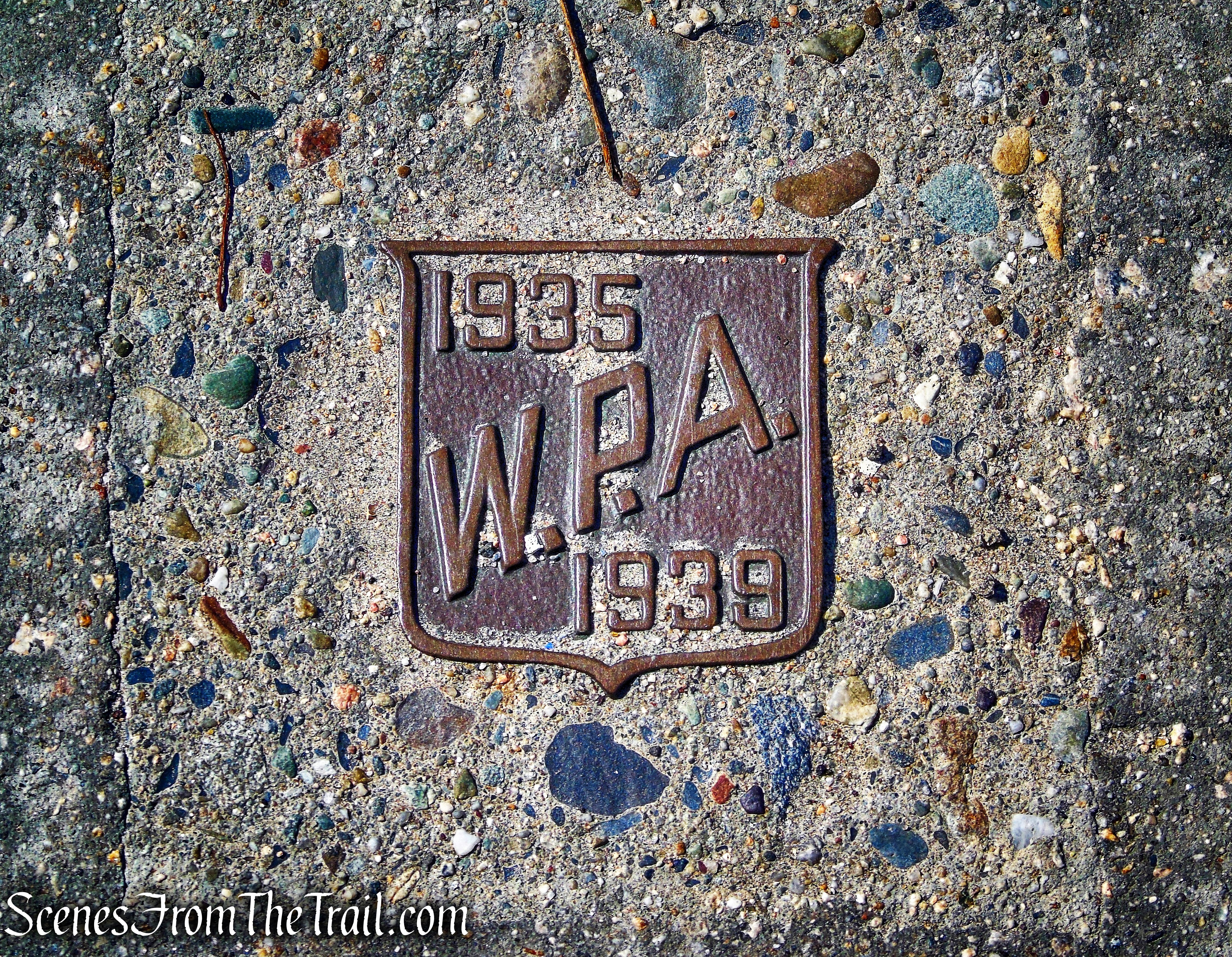 W.P.A. plaque